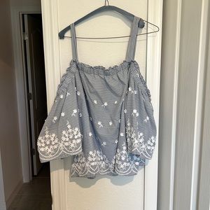 Beautiful embroidered blouse only been used twice dry Cleaned only